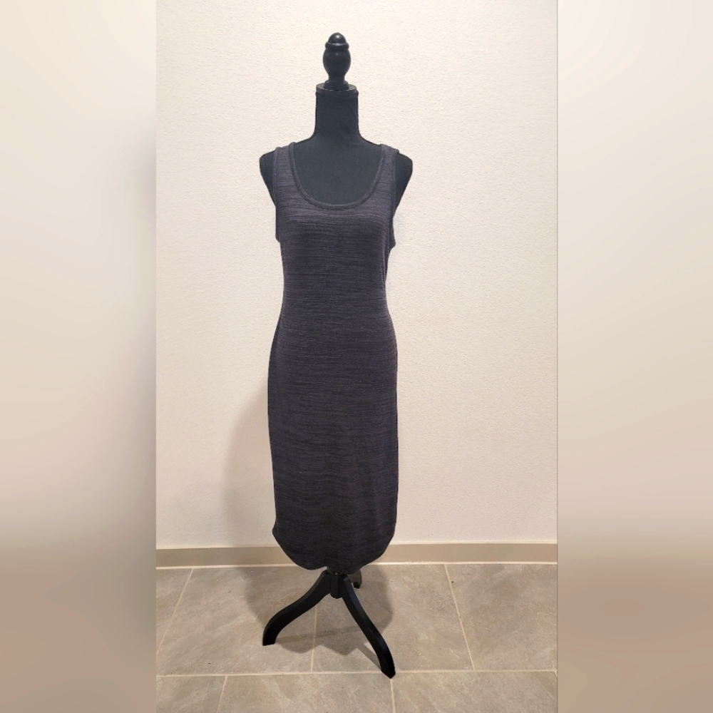 Gray Striped Light Weight Sweater Dress (M)